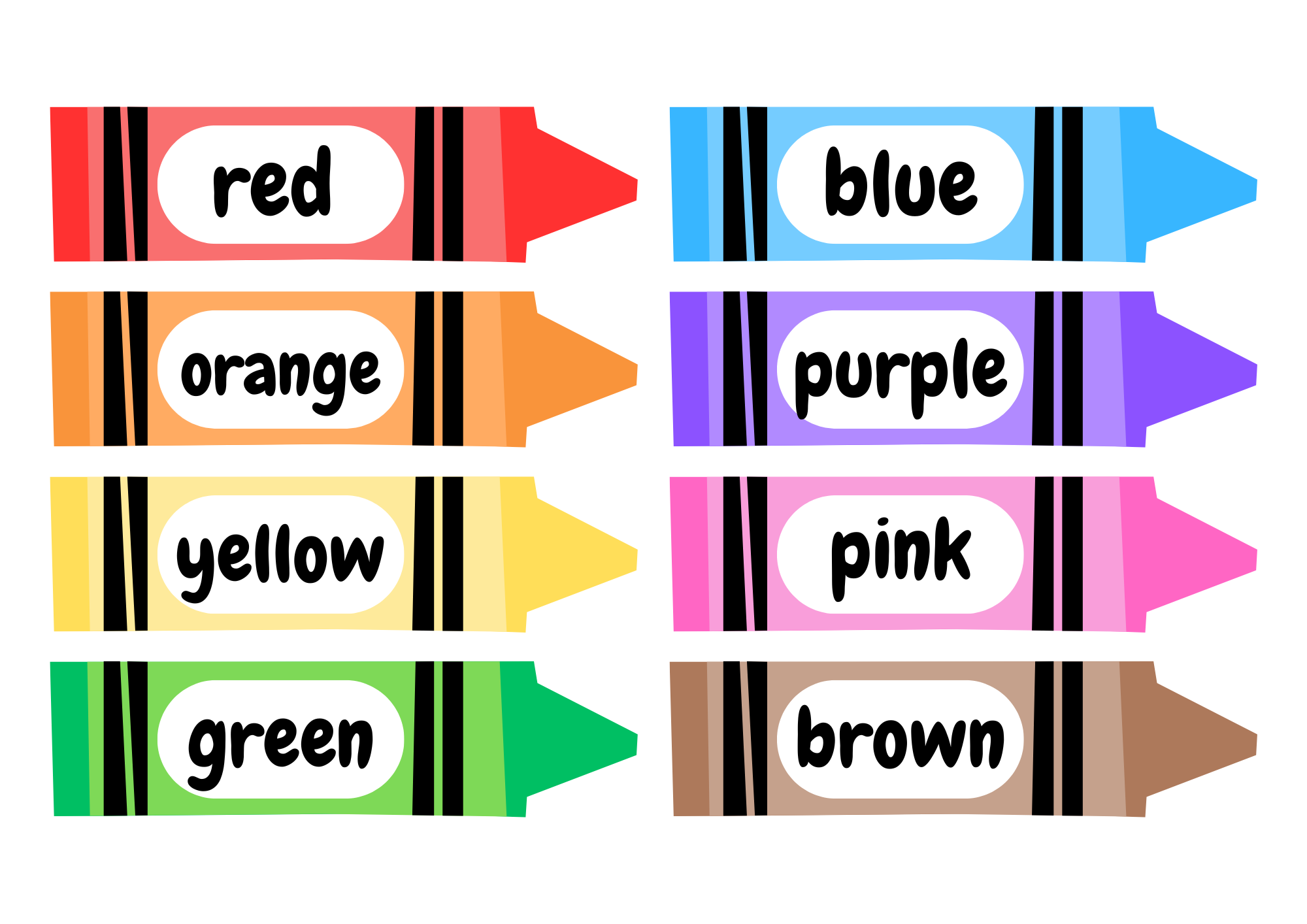Children enjoying color learning